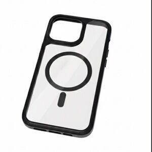 IPhone 15 Pro Max Case / BLACK and CLEAR